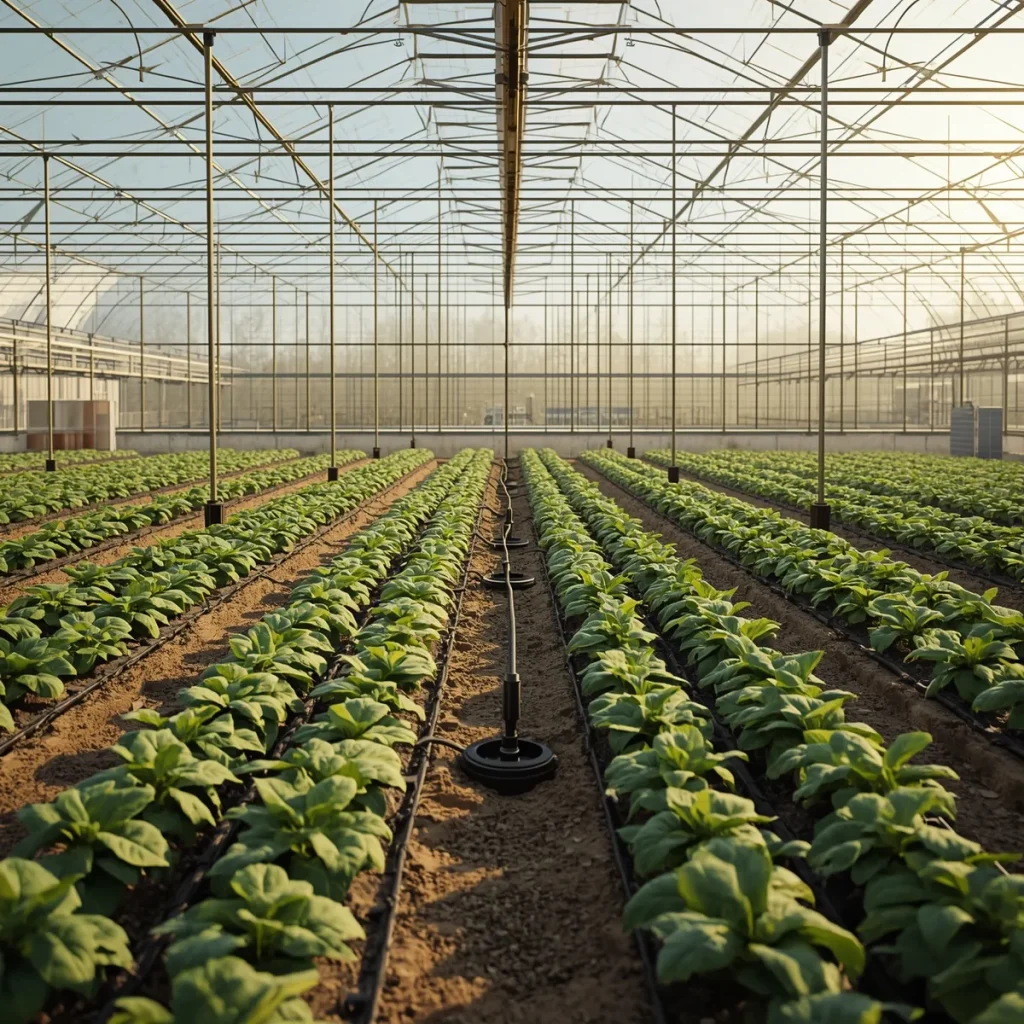 نصب سیستم آبیاری قطره ای هوشمند در گلخانه در دماوند