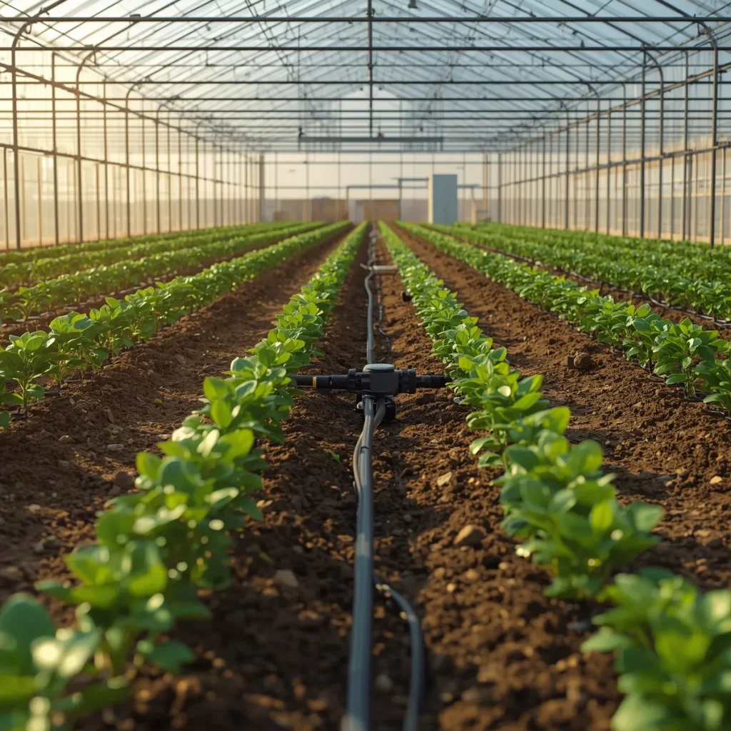 نصب سیستم آبیاری قطره ای هوشمند در گلخانه در ورامین