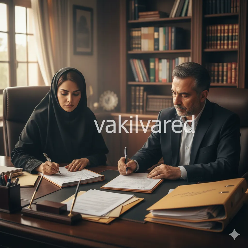 نمونه دادخواست طلاق به درخواست زوجه با وکالت از زوج