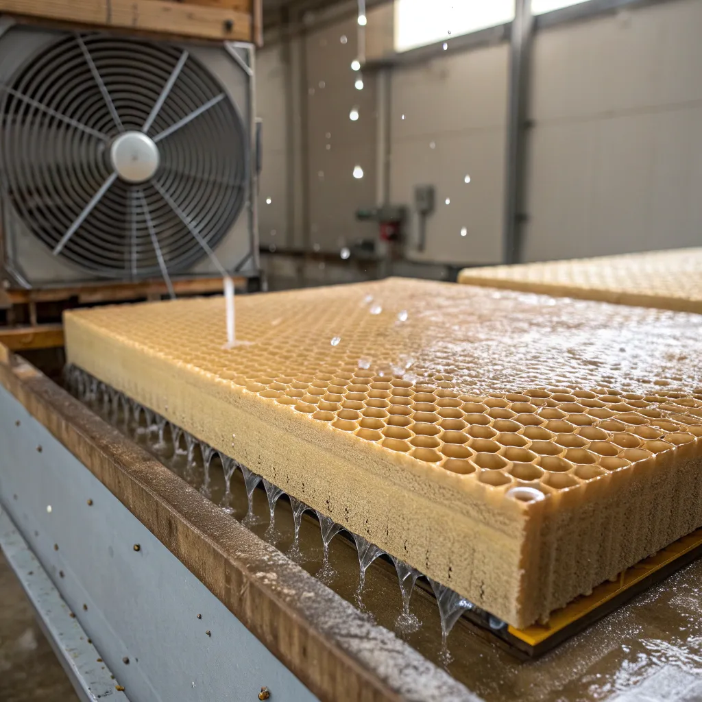 پد سلولزی ۶۵۰۰ با ابعاد سفارشی برای گلخانه