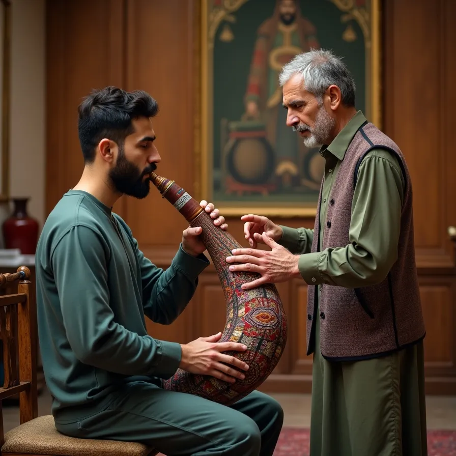 کلاس نی انبان در تهران سیدخندان