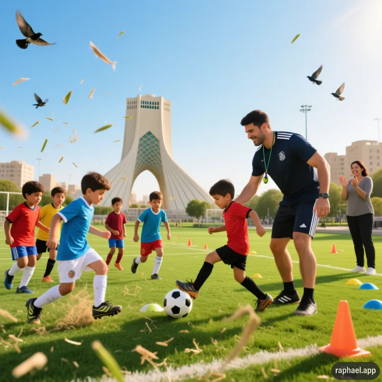آموزش فوتبال کودکان در تهران قنات کوثر