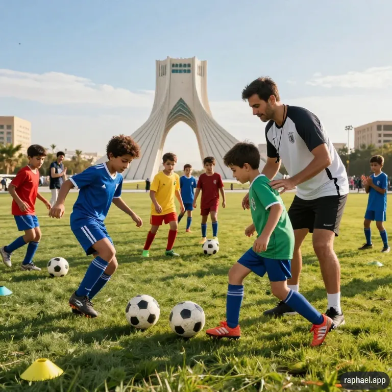 آموزش فوتبال کودکان در تهران نارمک
