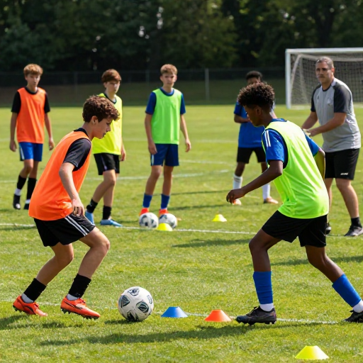 برنامه و تمرینات اختصاصی مدرسه فوتبال نوجوانان در افسریه