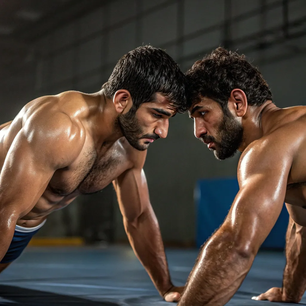 تمرین برای نفس کم نیاوردن در کشتی