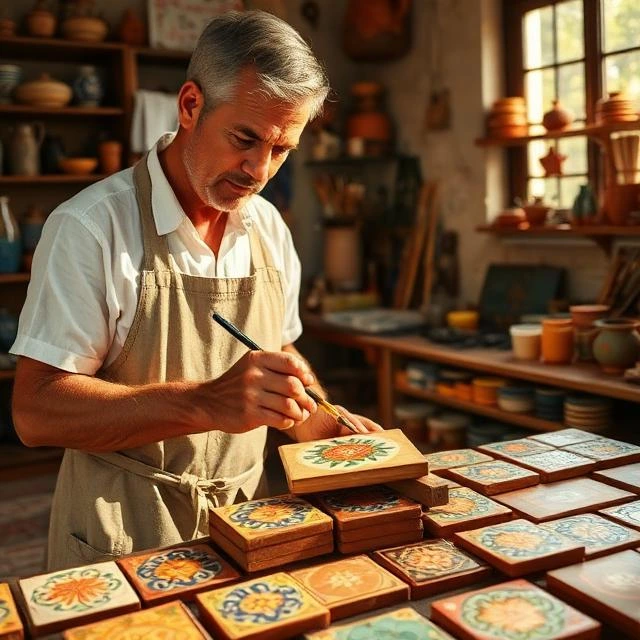 تولید و فروش کاشی هفت رنگ در تهران احمد آباد موستوفی