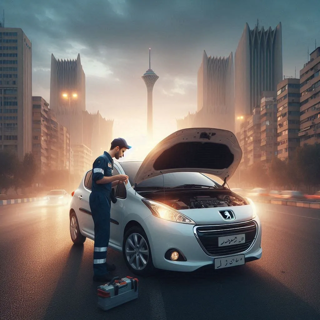 خدمات امداد خودرو پژو در تهران فاطمی