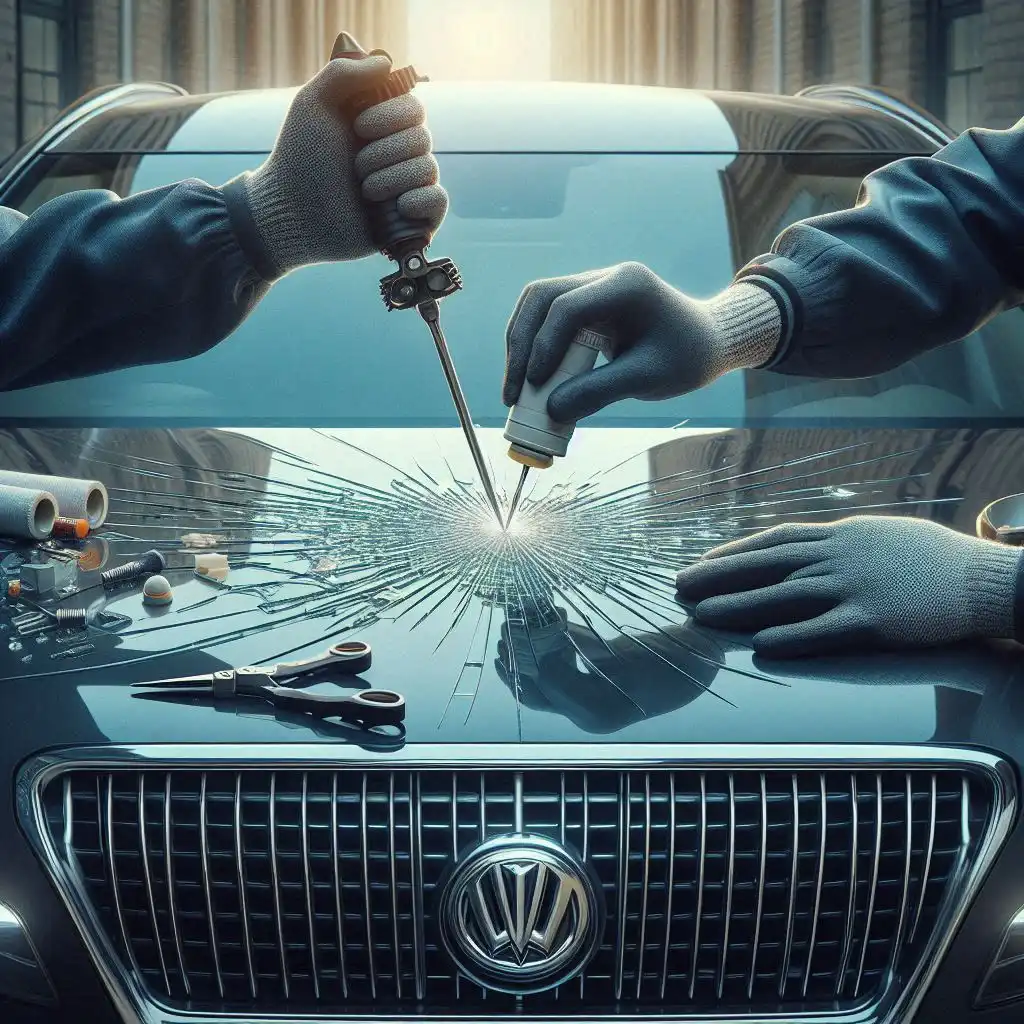 خدمات ترمیم و تعویض شیشه خودرو در تهران آجودانیه