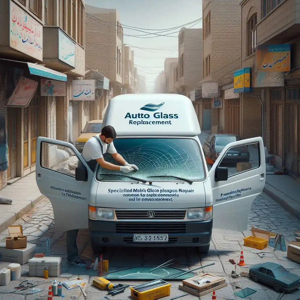 خدمات ترمیم و تعویض شیشه خودرو در تهران لویزان