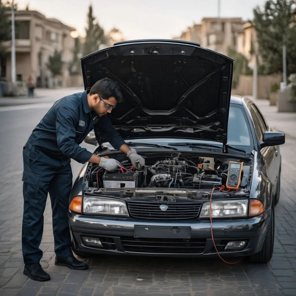 خدمات تعویض باتری خودرو تارا در تهران الهیه