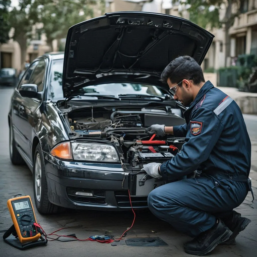 خدمات تعویض باتری خودرو تارا در تهران قیطریه