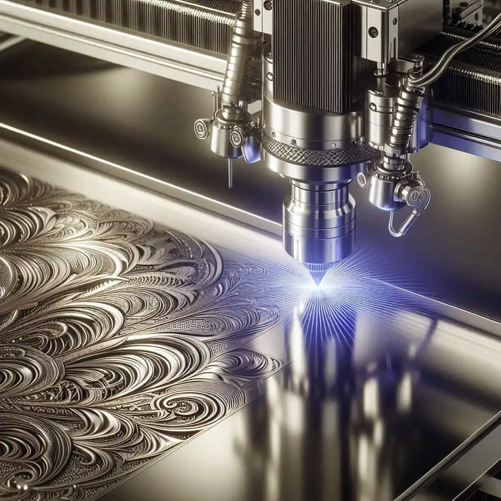 خدمات حکاکی لیزری فایبر روی استیل در تهران انقلاب