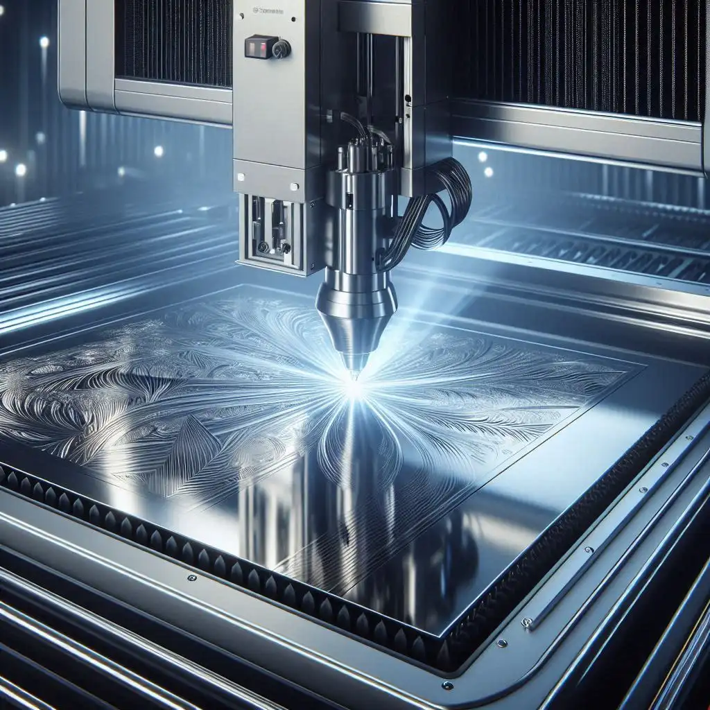 خدمات حکاکی لیزری فایبر روی استیل در کرج جهانشهر