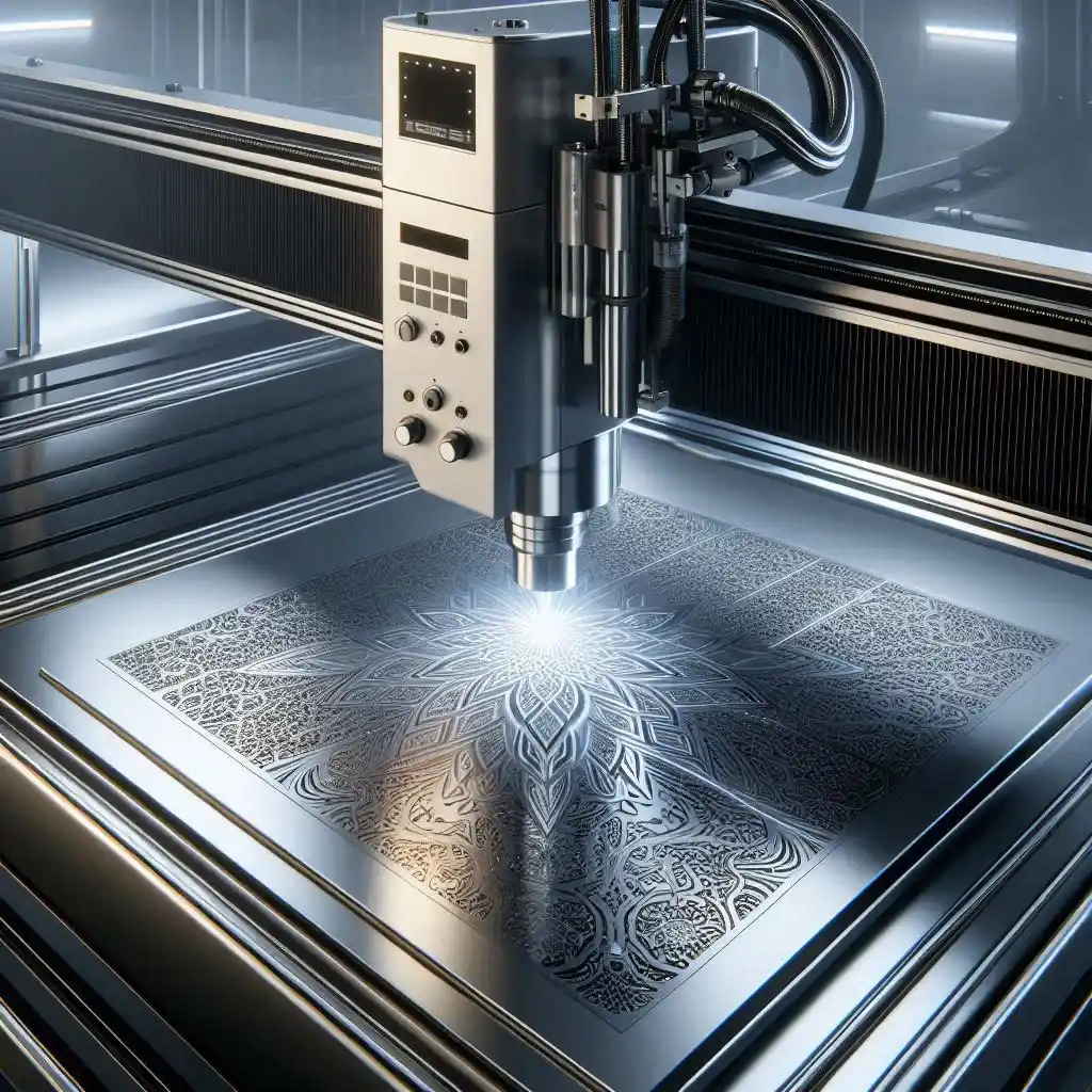 خدمات حکاکی لیزری فایبر روی استیل در کرج عظیمیه