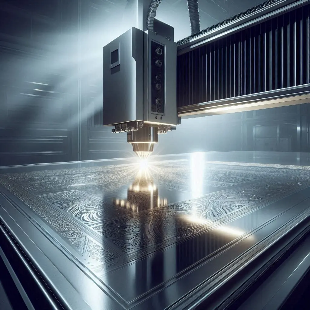 خدمات حکاکی لیزری فایبر روی استیل در کرج گوهردشت