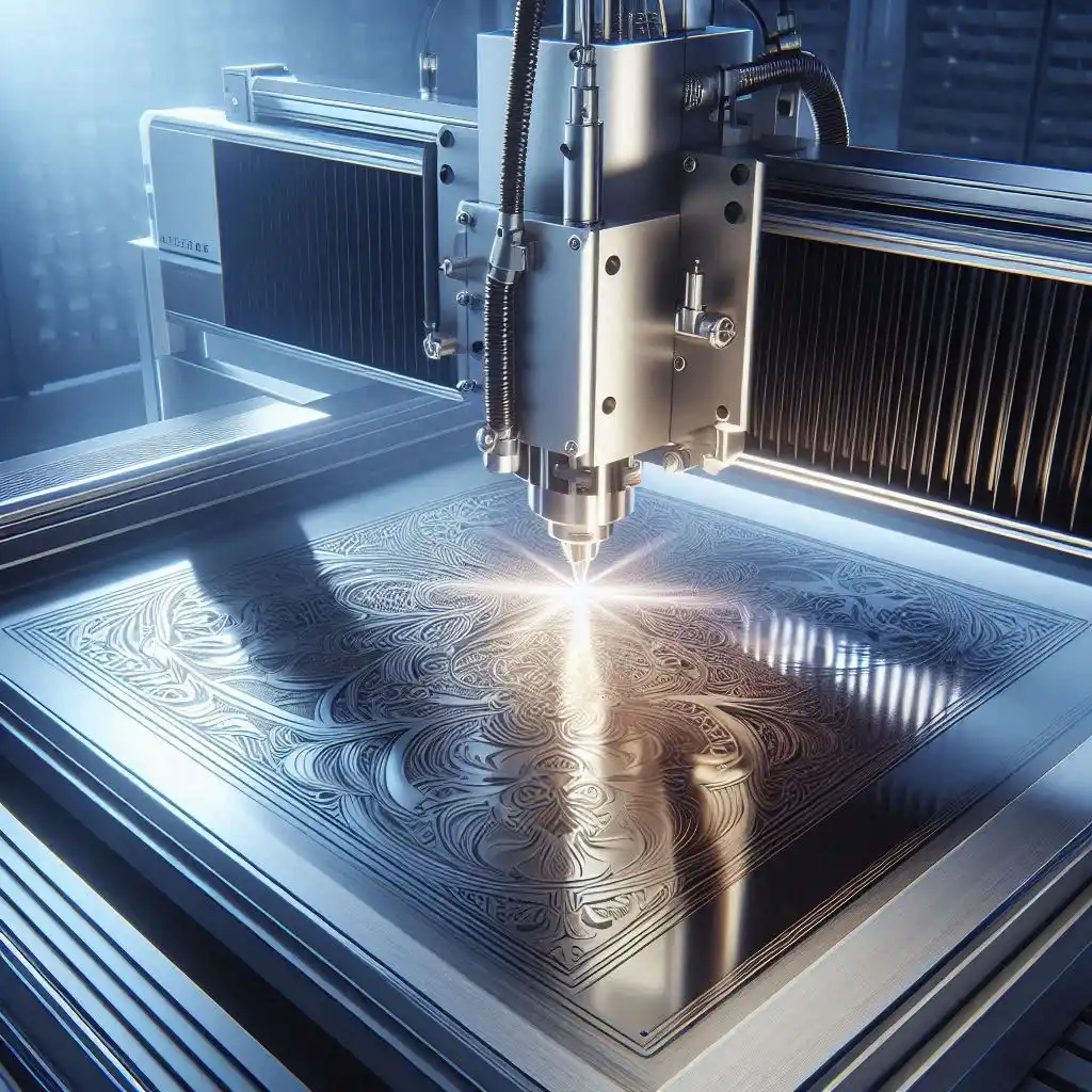 خدمات حکاکی لیزری فایبر روی استیل در کرج گوهردشت