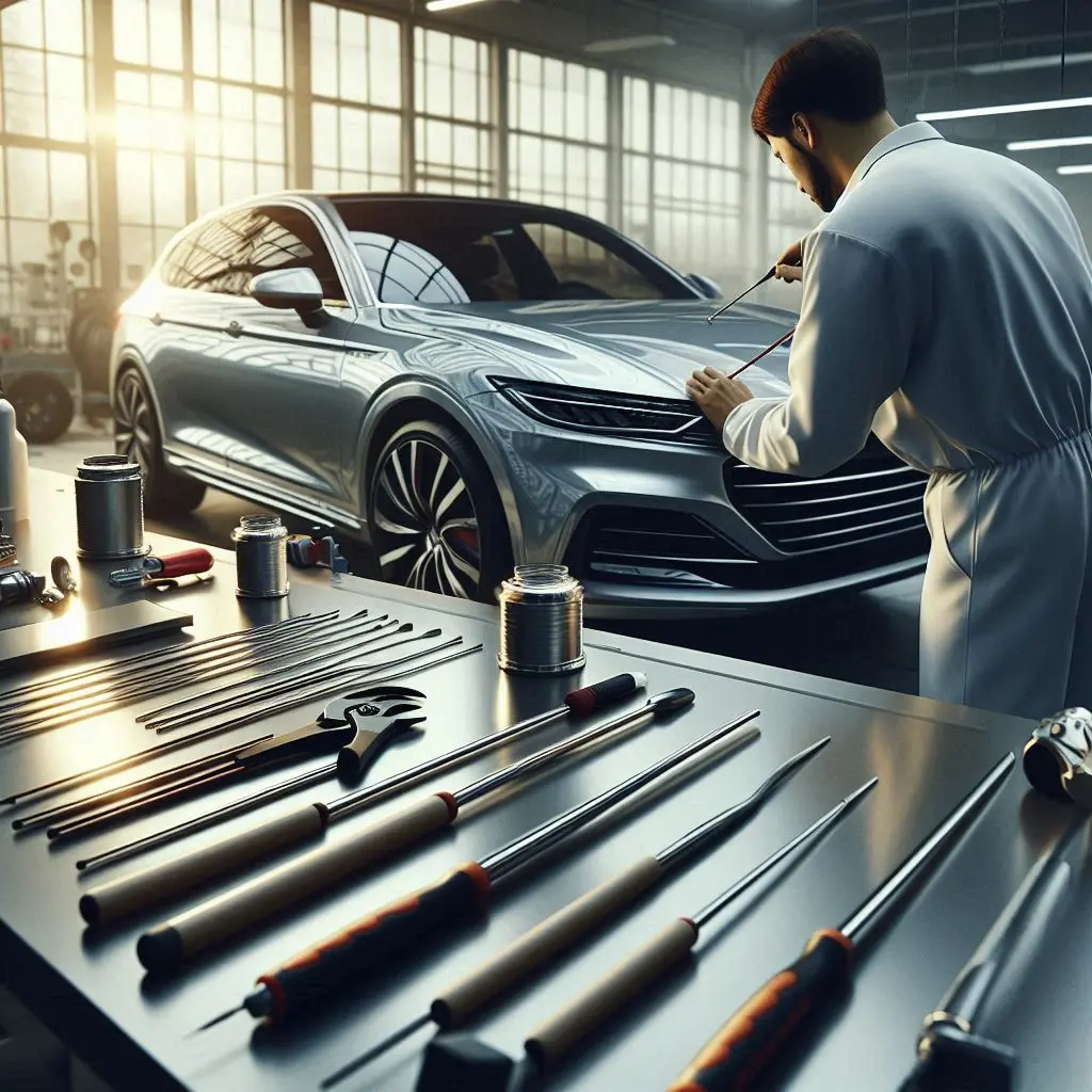 خدمات صافکاری بدون رنگ ماشین چینی در اصفهان