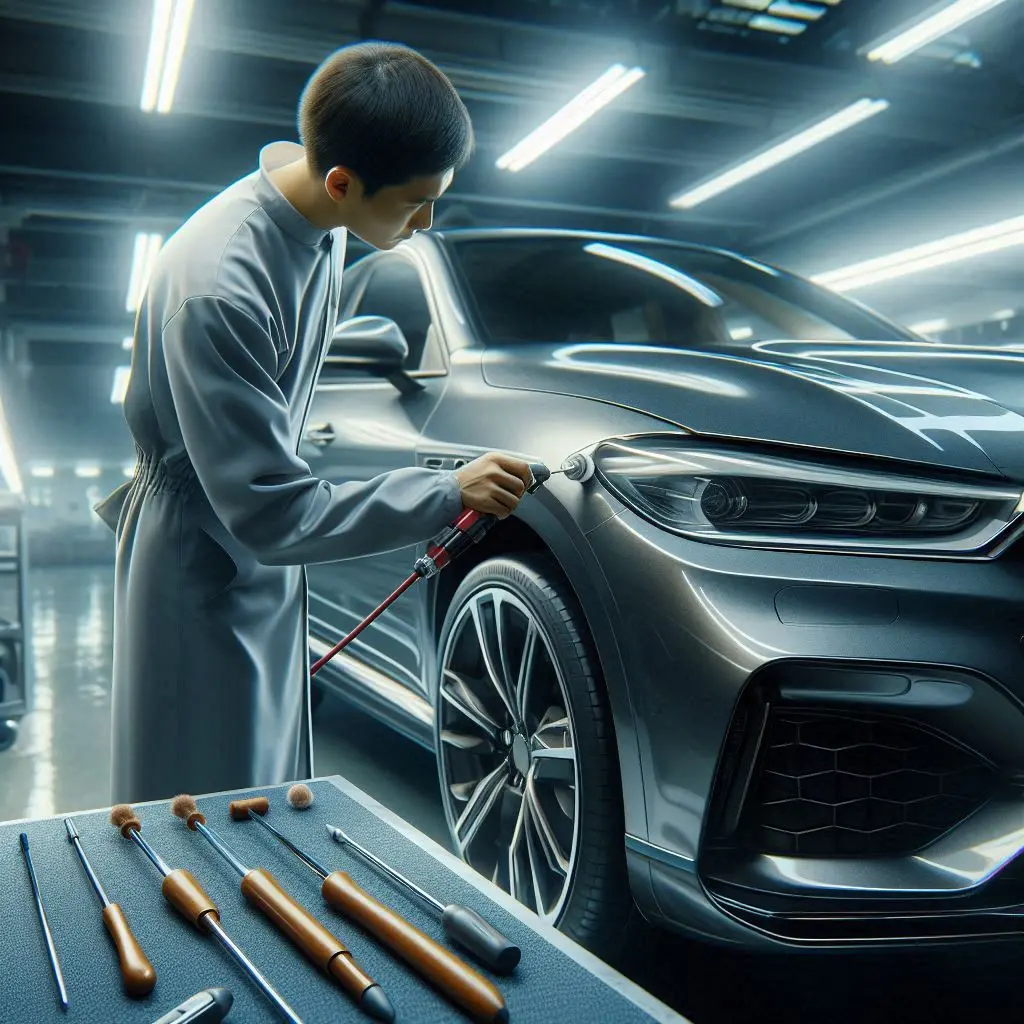 خدمات صافکاری بدون رنگ ماشین چینی در شیراز