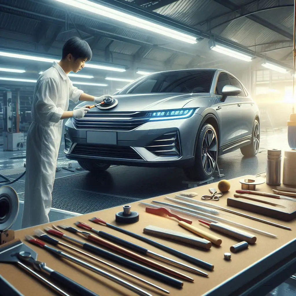 خدمات صافکاری بدون رنگ ماشین چینی در شیراز