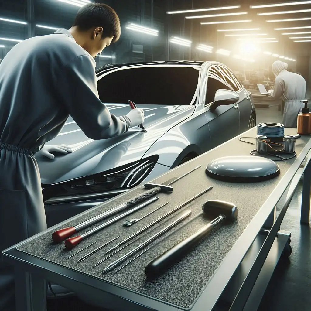 خدمات صافکاری بدون رنگ ماشین چینی در کرمان