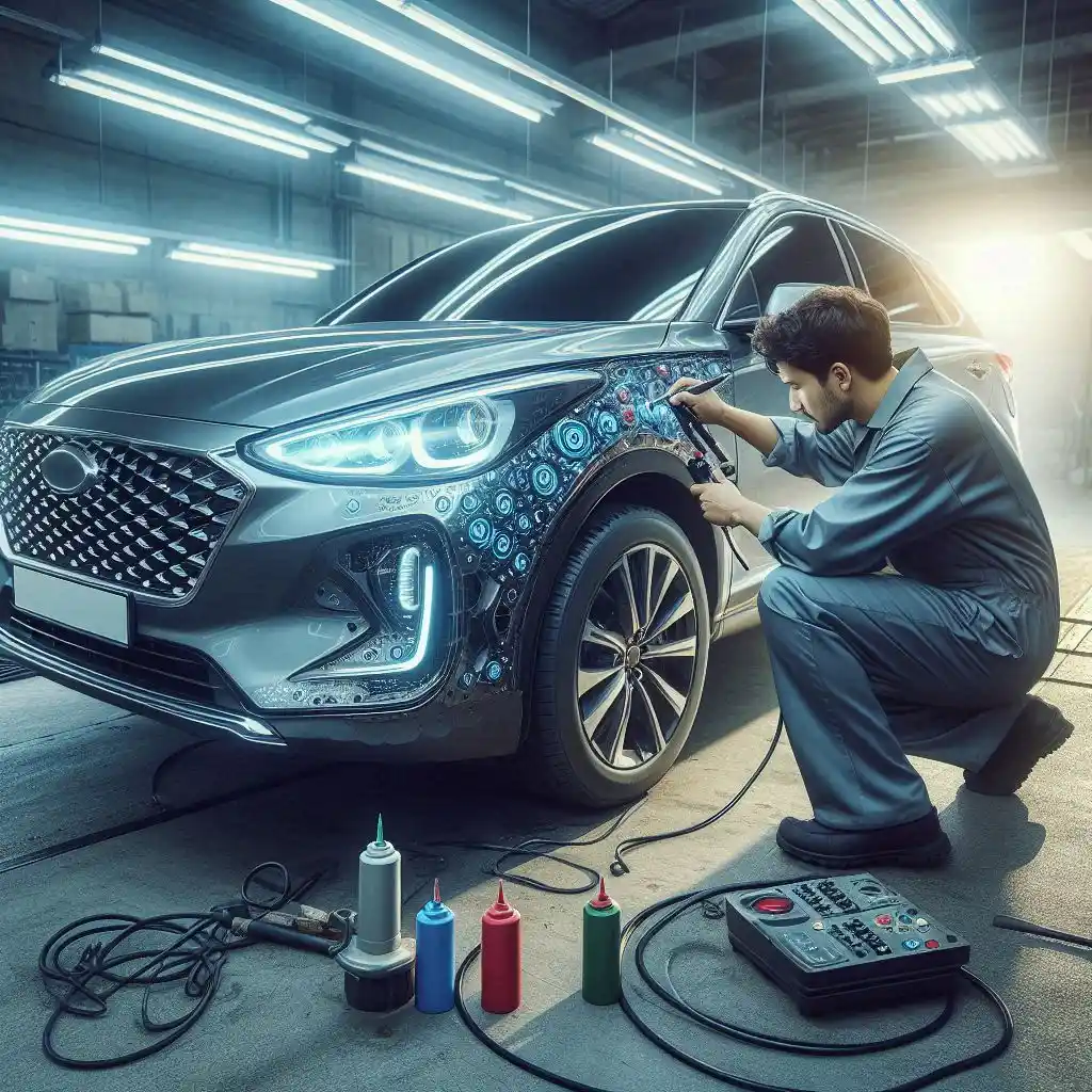 خدمات صافکاری بدون رنگ ماشین کره ای در رشت