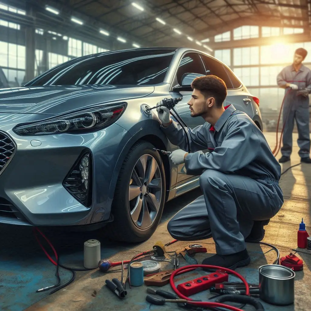 خدمات صافکاری بدون رنگ ماشین کره ای در مازندران