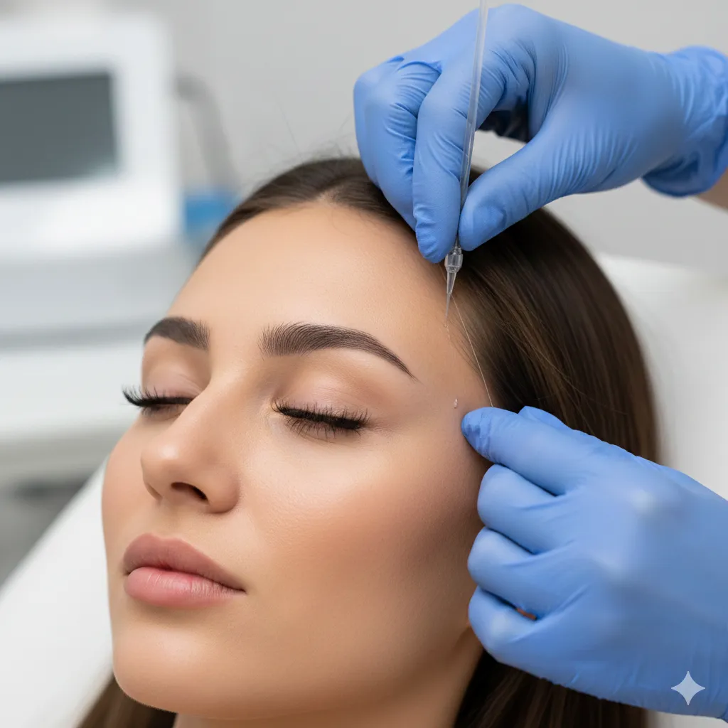 خدمات لیفت شقیقه با نخ در تهران زعفرانیه