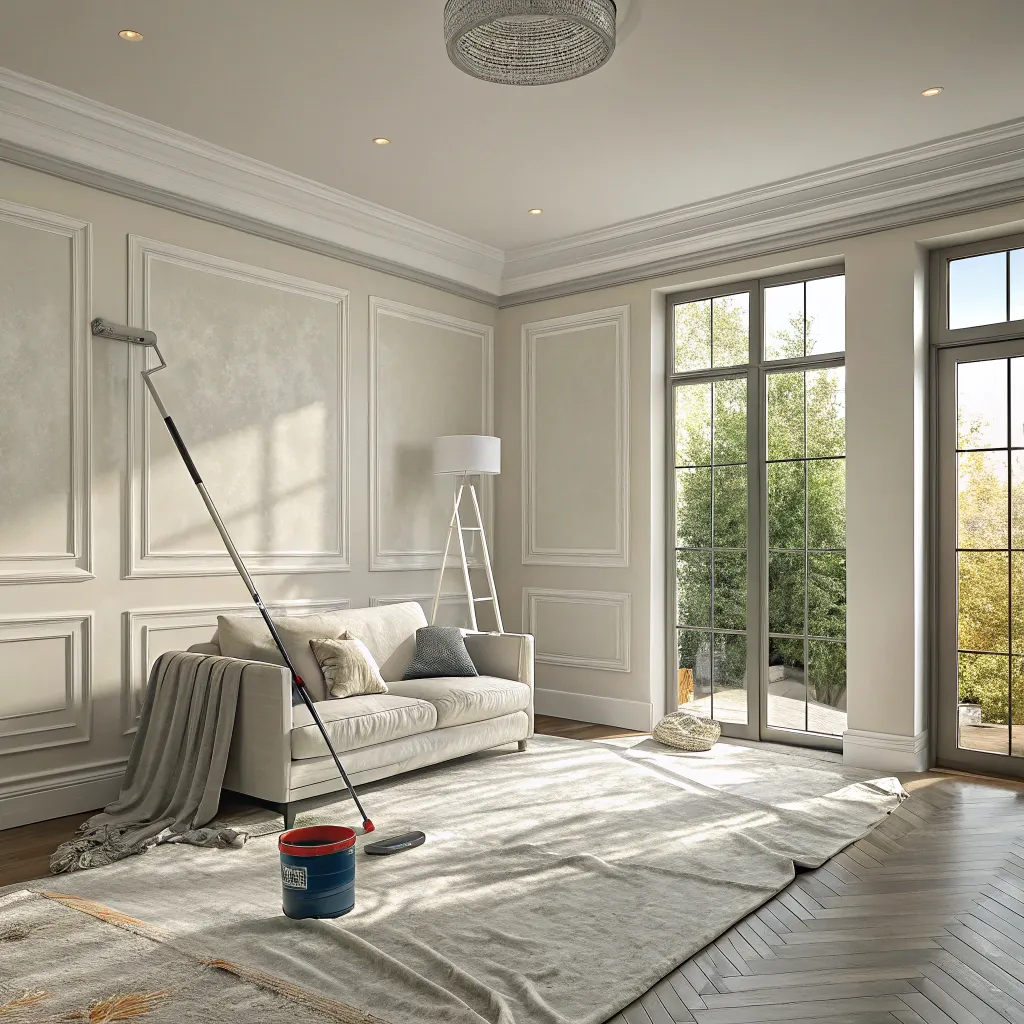 خدمات نقاشی ساختمان با رنگ اکریلیک در تهران جنت آباد