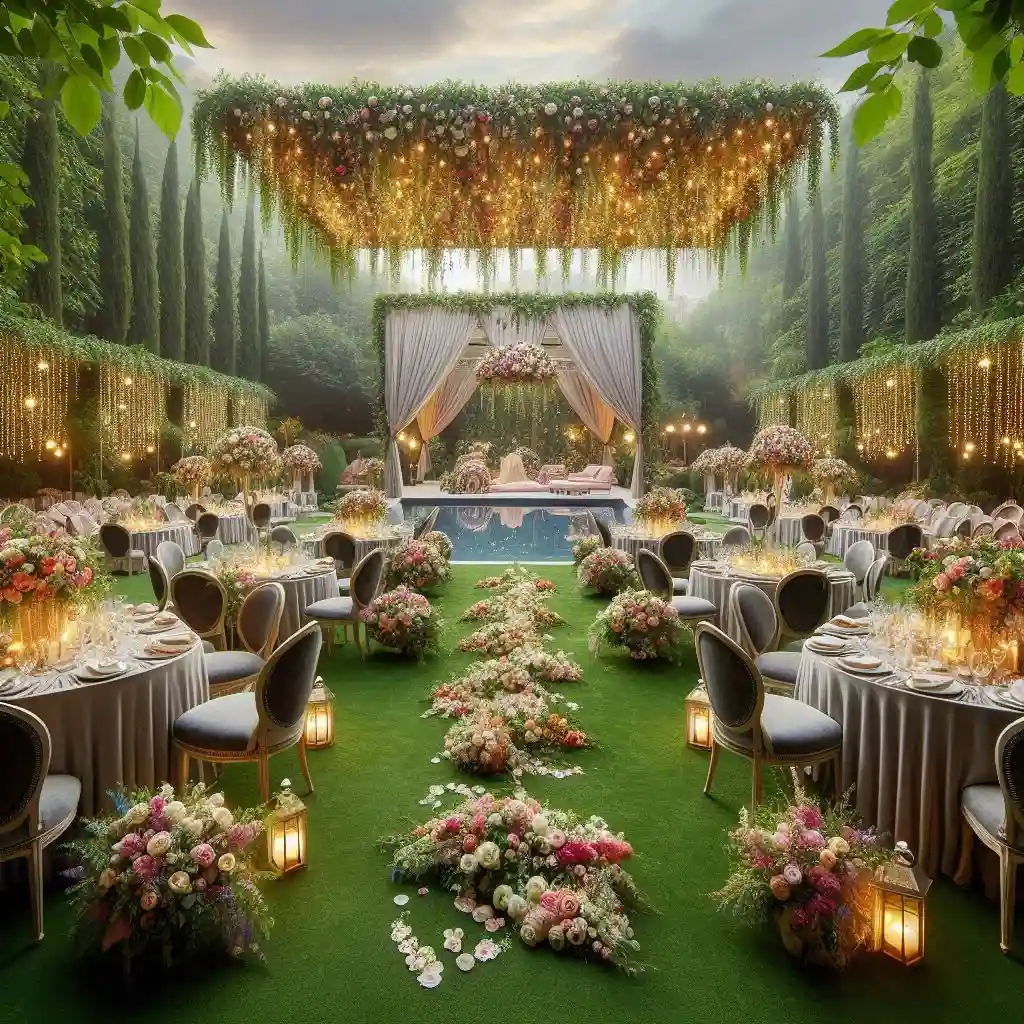 خدمات و اجاره باغ تالار عروسی مختلط در تهران زعفرانیه