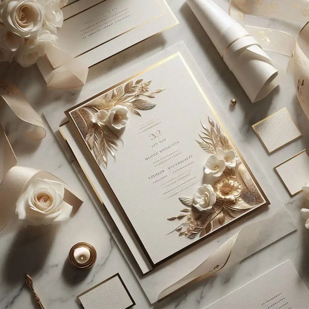 خدمات چاپ دعوتنامه عروسی لاکچری در تهران اندرزگو