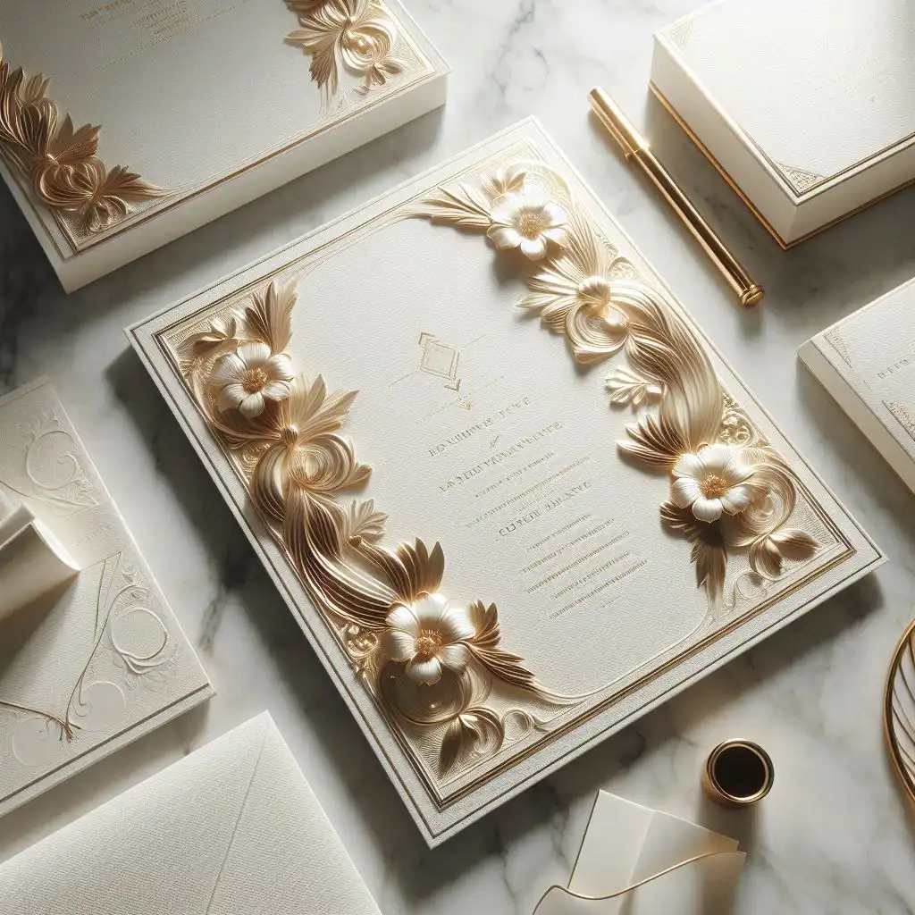 خدمات چاپ دعوتنامه عروسی لاکچری در تهران ولنجک