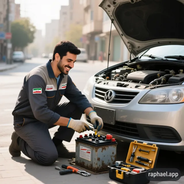 خرید و تعویض باطری ماشین در محل در جنوب تهران