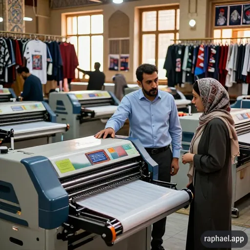 خرید و فروش دستگاه چاپ رو لباس در تهران نیلوفر