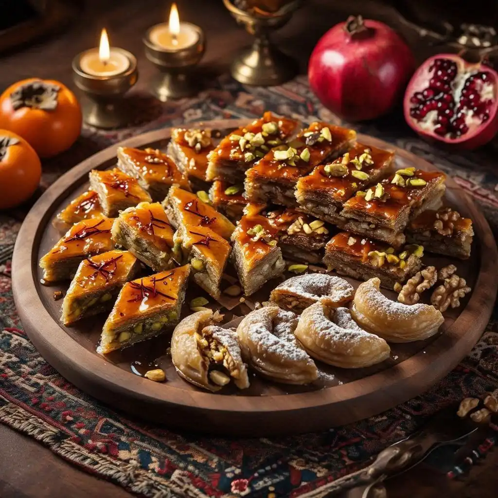 خرید و فروش شیرینی شب یلدا مغزدار