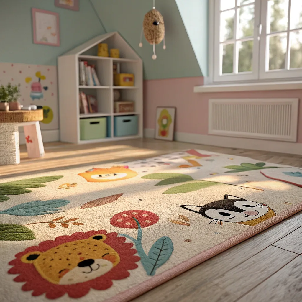 خرید و فروش فرش اتاق کودک سه بعدی در تهران فرمانیه 2