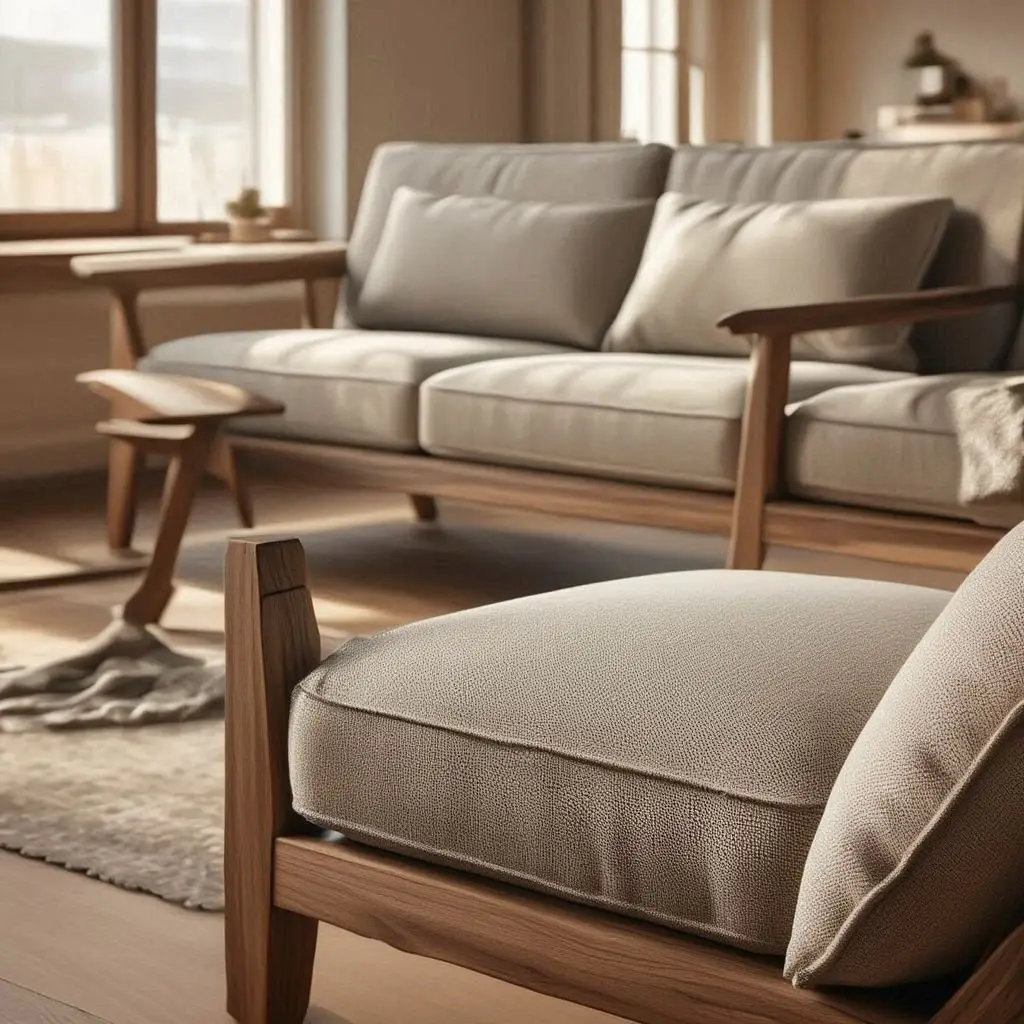 خرید و فروش مبل راحتی تمام چوب از تولیدی