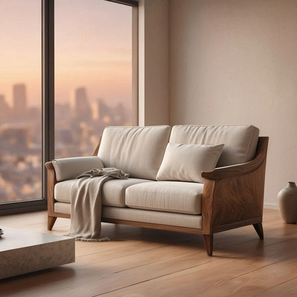 خرید و فروش مبل راحتی دسته چوبی از تولیدی در تهران