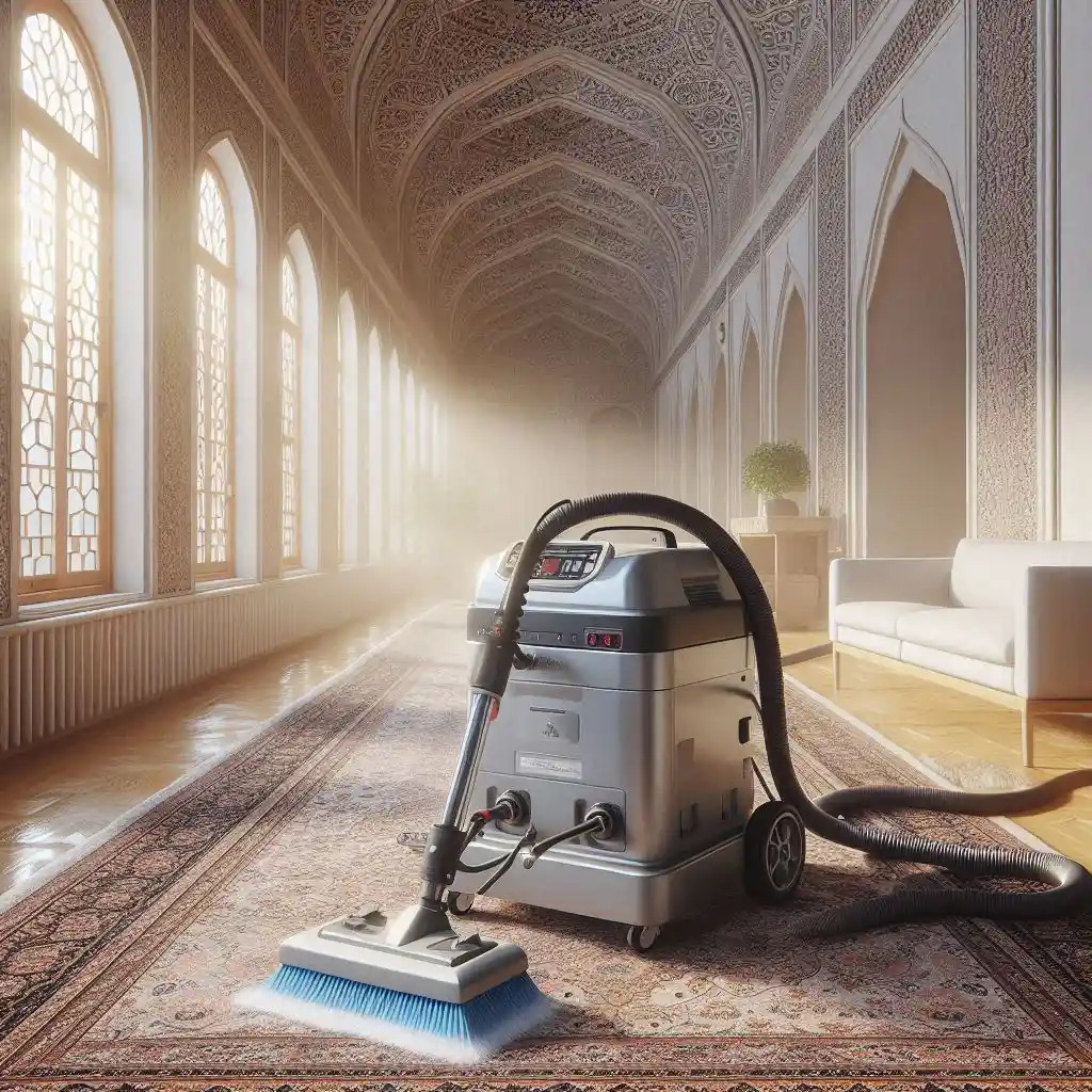 شستشوی فرش ماشینی در منزل با دستگاه در شیراز