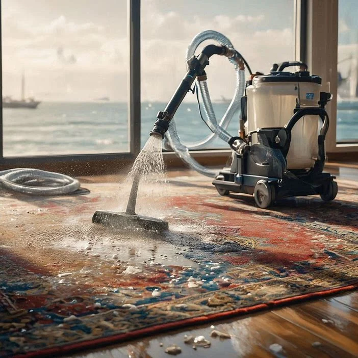 شستشوی فرش ماشینی در منزل با دستگاه در قشم