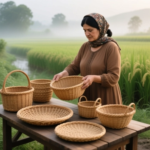 صنایع دستی حصیری مازندران