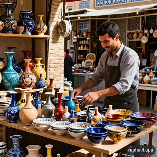 فروش صنایع دستی سفالی در تهران صادقیه