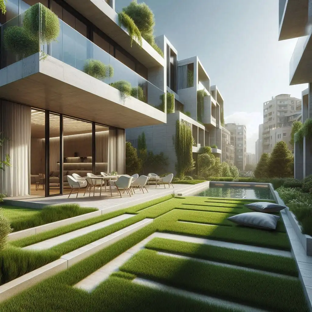 فروش و نصب چمن مصنوعی ۴۰ میلی متر هلندی در تهران پاسداران