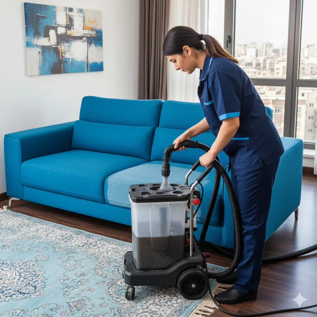 مبل شویی در منزل با دستگاه حرفه ای در تهران تهرانپارس