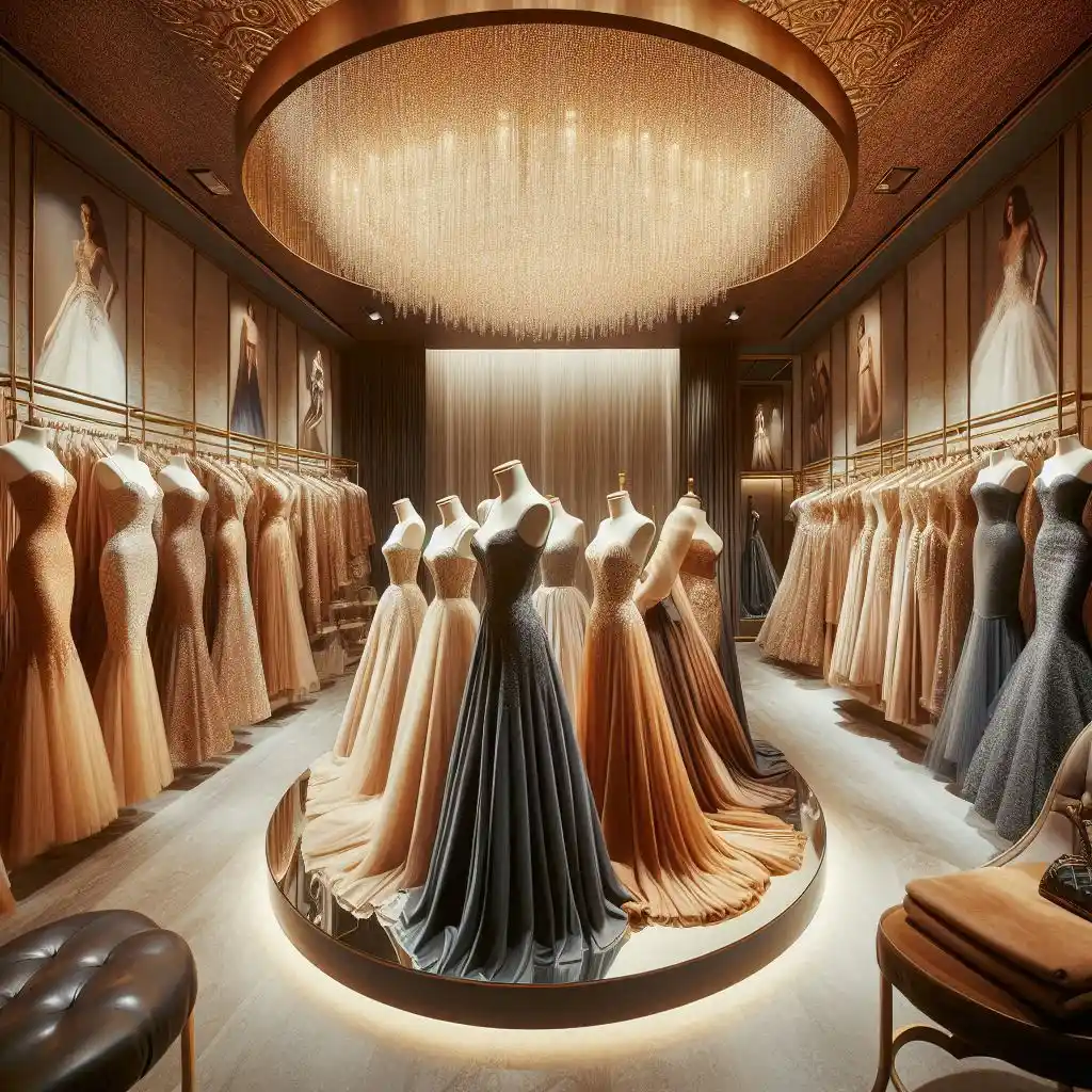 مزون لباس شب زنانه در تهران نعمت آباد با سایزبندی کامل