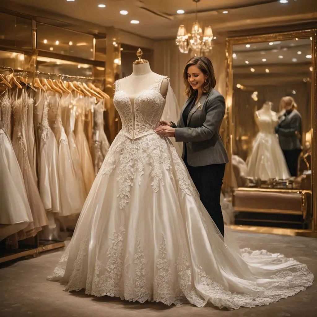 مزون لباس عروس سایز بزرگ تهران