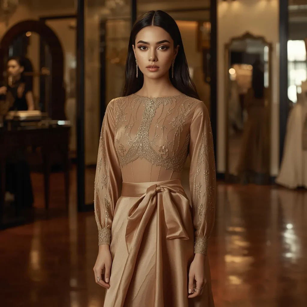 مزون لباس مجلسی پوشیده در تهران زعفرانیه