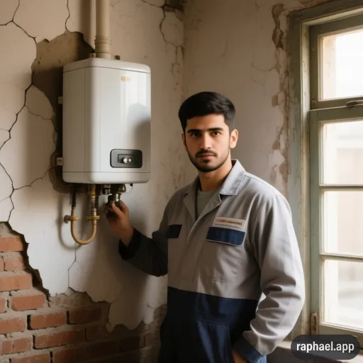 نصب پکیج در خانه های قدیمی در تهران امیریه 2