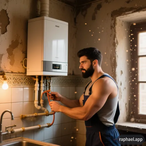 نصب پکیج در خانه های قدیمی در تهران نازی آباد 2