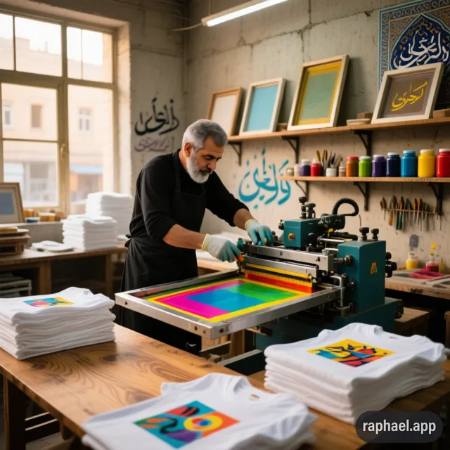 چاپ رو تیشرت در تهران حکیمیه