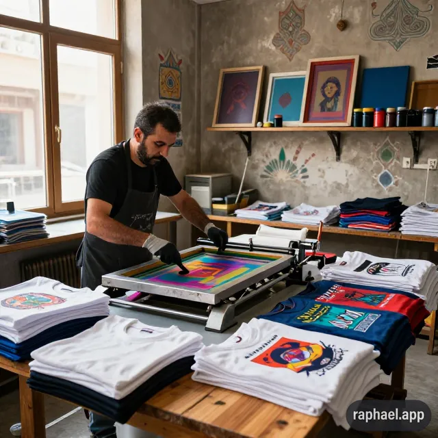 چاپ رو تیشرت در تهران قنات کوثر